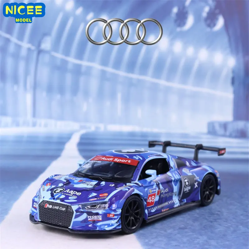 

1:32 Audi R8 LMS GT3 racing car High Simulation Diecast Car Metal Alloy Model Car Children's toys collection gifts A18