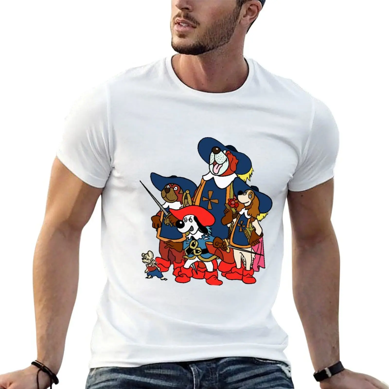 Фото Футболка Dogtanian, мужские футболки с графическим рисунком, забавные футболки, футболка с темным юмором, футболка с надписью 