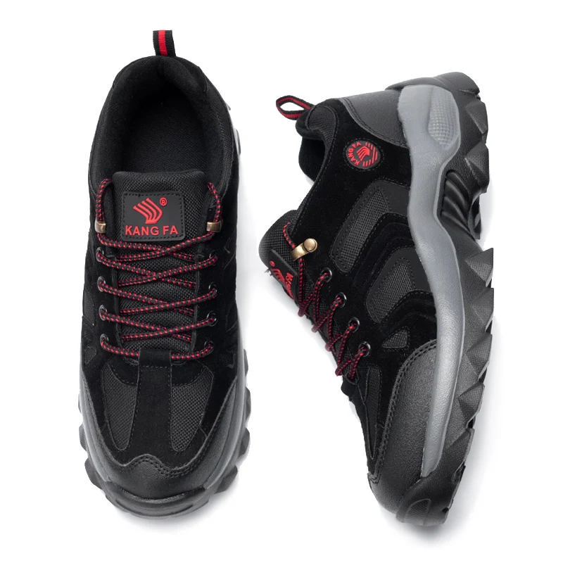 Spring Hot Sale Gray Men's Hiking Shoes Mesh Breathable Women's Walking Shoes Non-slip Rubber Men Trekking sneakers Size 36-48