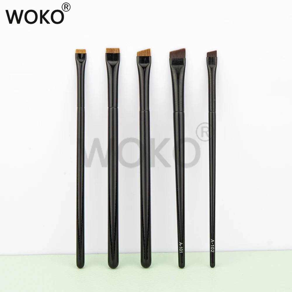 

5pcs Eyeliner Brush Brow Contour Eyebrow Brush Set Thin Blade Eyeliner Brush High Quality Eye Liner Brow Makeup Tool Set