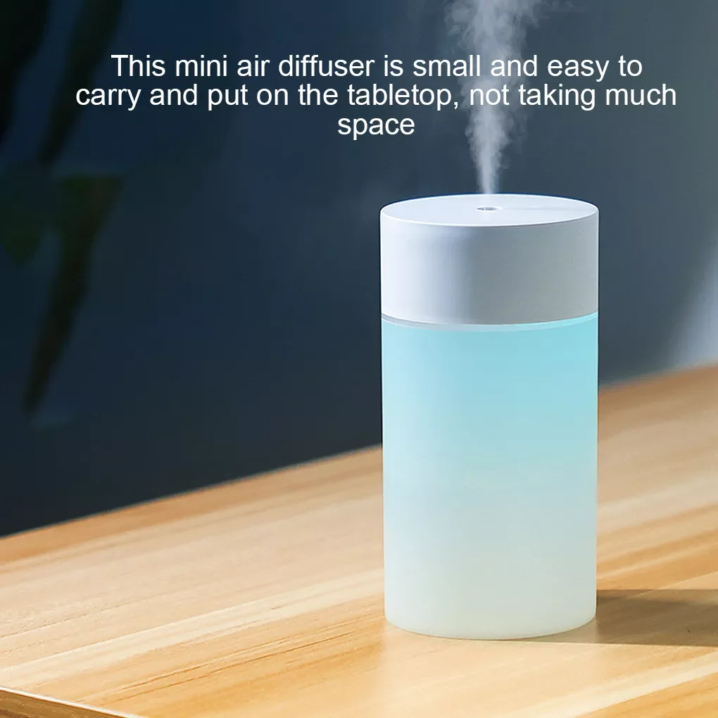 

260ML Air Humidifier USB Ultrasonic Humidifier LED Lamp Mini Essential Oil Diffuser Car Purifier Aroma Mist Maker With Light