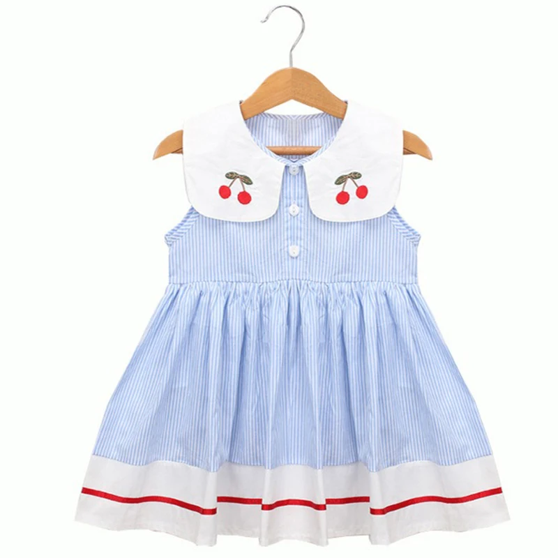 

2022 New Summer Girls' Dress Korean Strap Plaid Casual Sleeveless Party Princess Dress Cute Children's Baby Kids Girls Clothing
