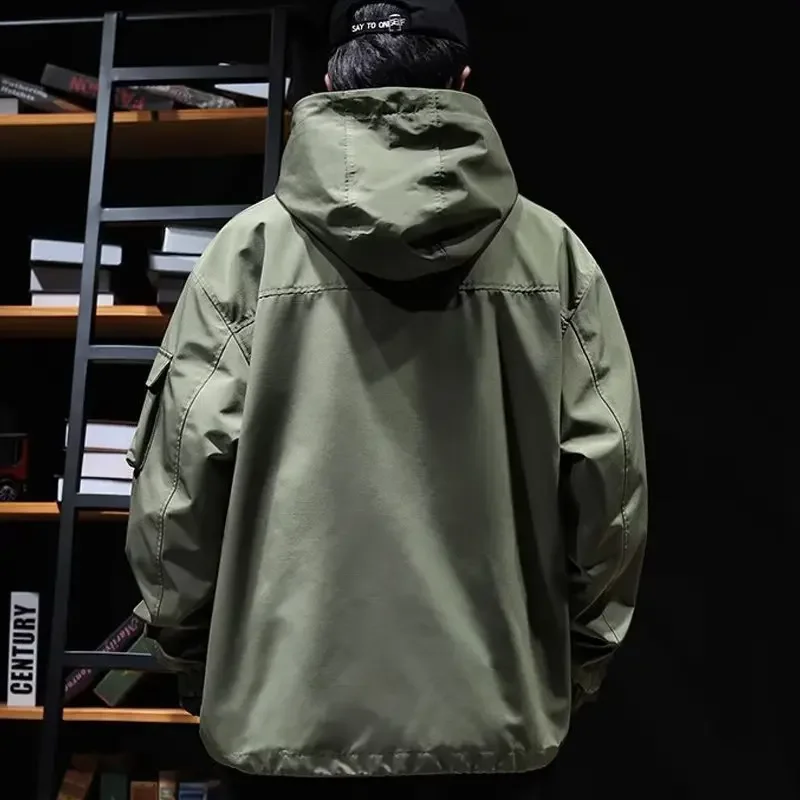 Мужская водонепроницаемая ветрозащитная флисовая куртка однослойный