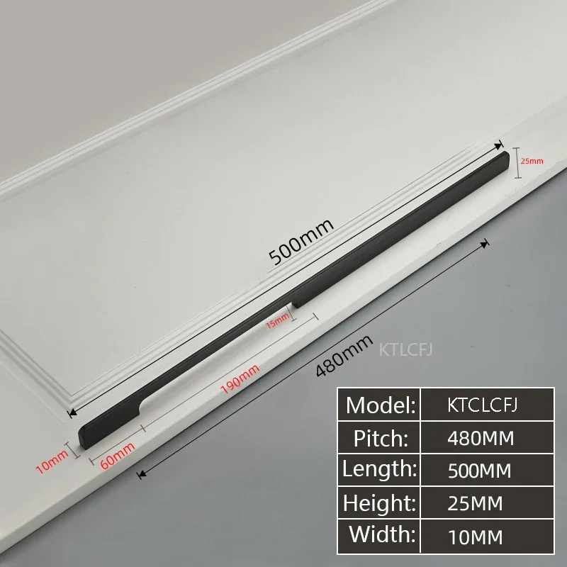 

Ручки для шкафов American Handles алюминиевые черные/золотые