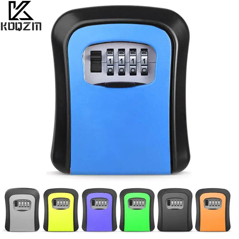 

Wall Mount Key Storage Secret Box Organizer 4 Digit Combination Password Security Code Lock No Key Home Key Safe Box