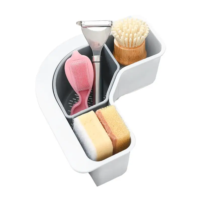 

Угловой фильтр для кухонной раковины, Ловец еды для кухонной раковины, сливная Полка Для Кухонных Отходов, овощей, фруктов