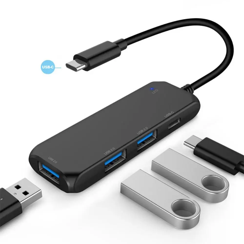 

Док-станция 4-в-1 с 4 портами Usb Type-C и Usb 2,0