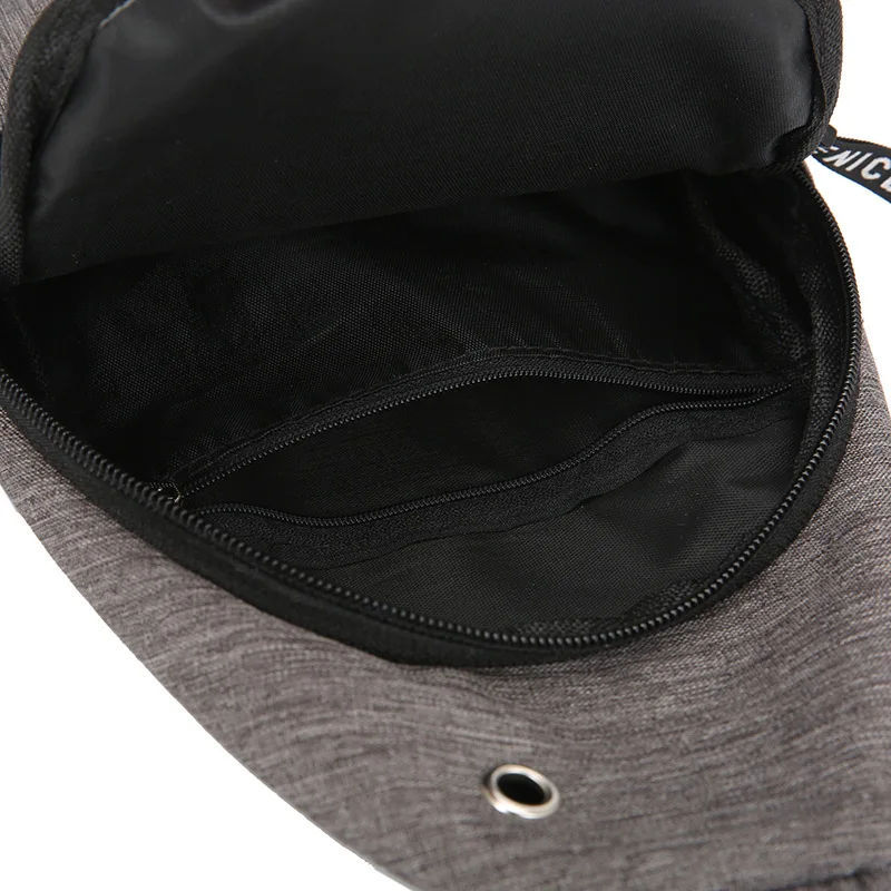 Trendy Fashion Men's Chest Bag Casual Shoulder Bag Outdoor Mountaineering Crossbody Bag For Male Multifunction Sling Bag