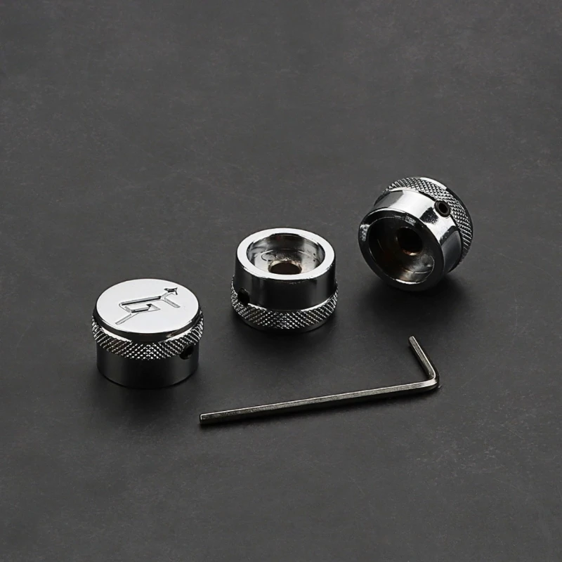 3 шт. нескользящие ручки управления гитарным потенциометром металлические