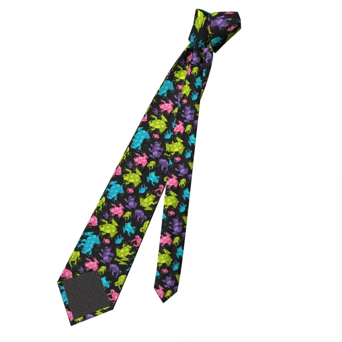Разноцветный галстук-лягушка, акварельный брызговик, забавное животное, 8 см, модные галстуки для шеи, подарок, Мужская блузка, галстук