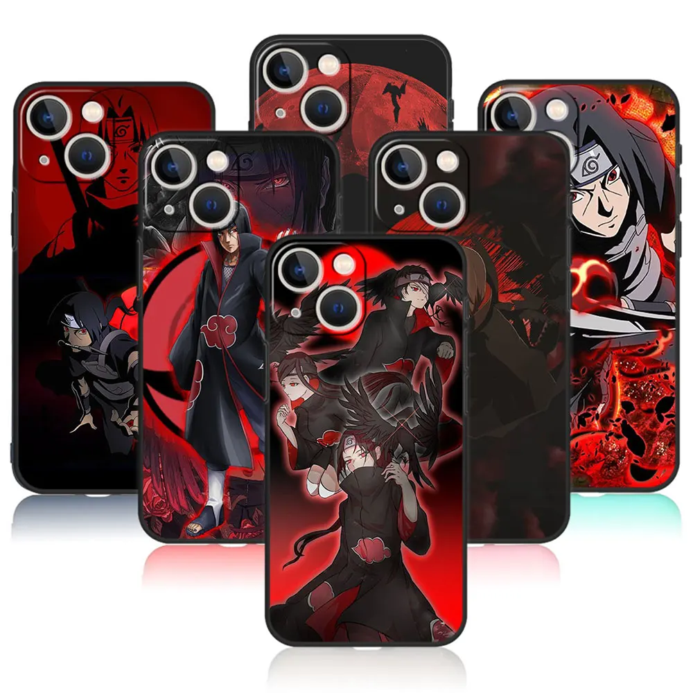 

Coque Celulares For Apple iPhone XR 12 14 X 8 Plus 7 XS 13 Pro Max 11 6 SE SE2 Mini 5S 5 6S Anime Naruto Uchiha Itachi