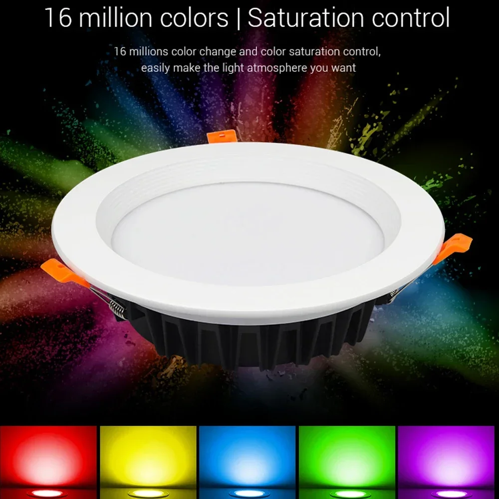 6912151825 Вт НОВЫЙ MiBoxer RGB + CCT светодиодный потолочный светильник с регулируемой яркостью FUT065 FUT066 FUT068 FUT092 FUT060 FUT062 FUT063FUT064 Пульт дистанционного управления FUT069 (art.: 3920d0532002b) - 3920d0532002b