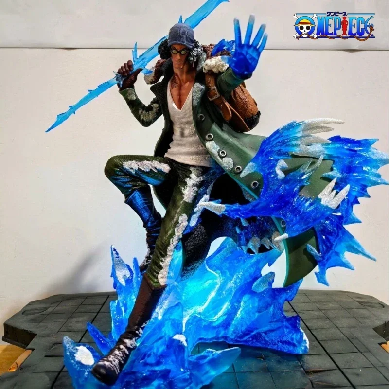 30 см Aokiji Kuzan Фигурка Цельная Аниме Gk ПВХ 2 Головки Руки Статуя Модель Коллекция