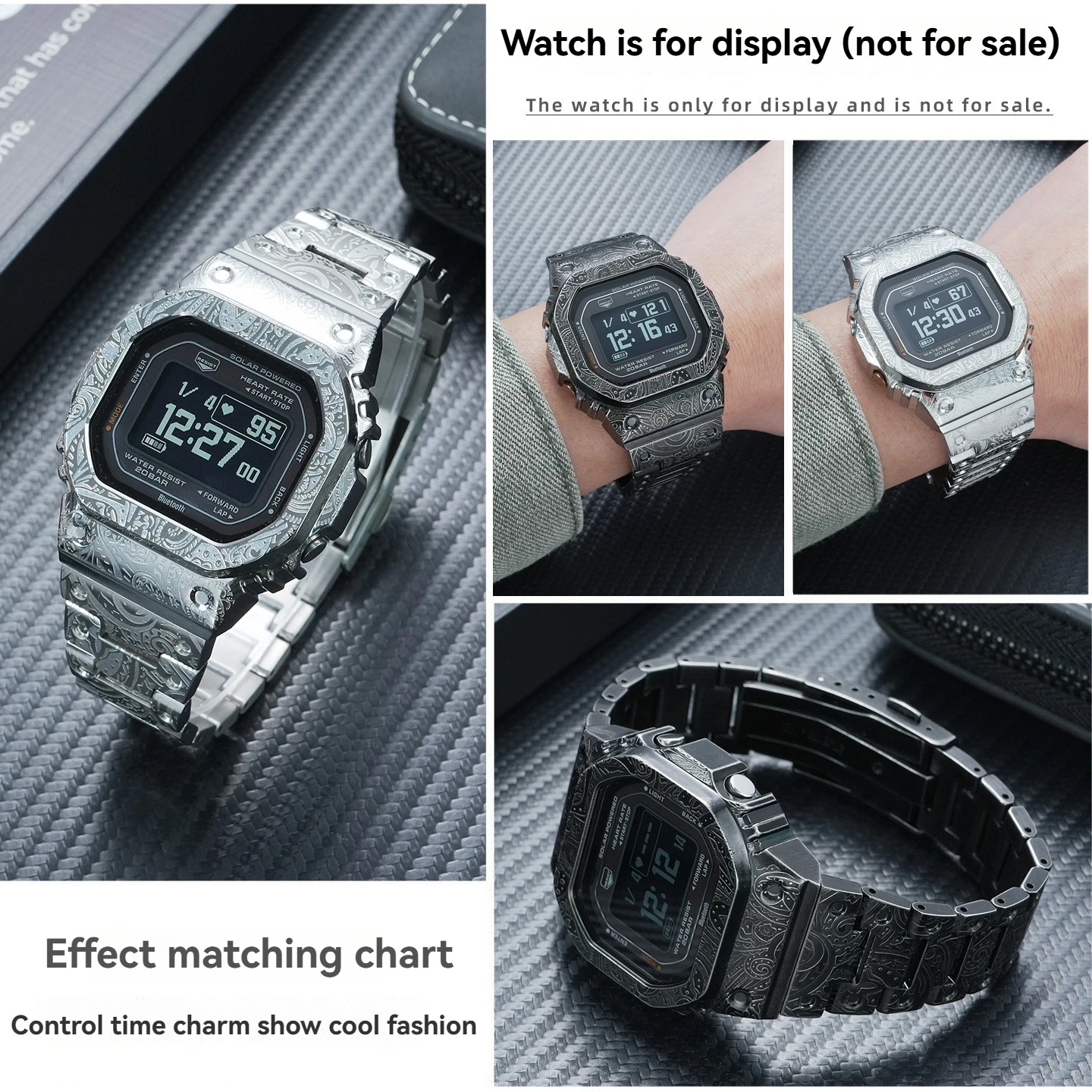 Фото Премиальный металлический корпус + комплект ремешков MOD для Casio G-Shock DW-H5600 (3516) |   Ретро-рамка и браслет для замены (сменные) | Аксессуары для часов №4