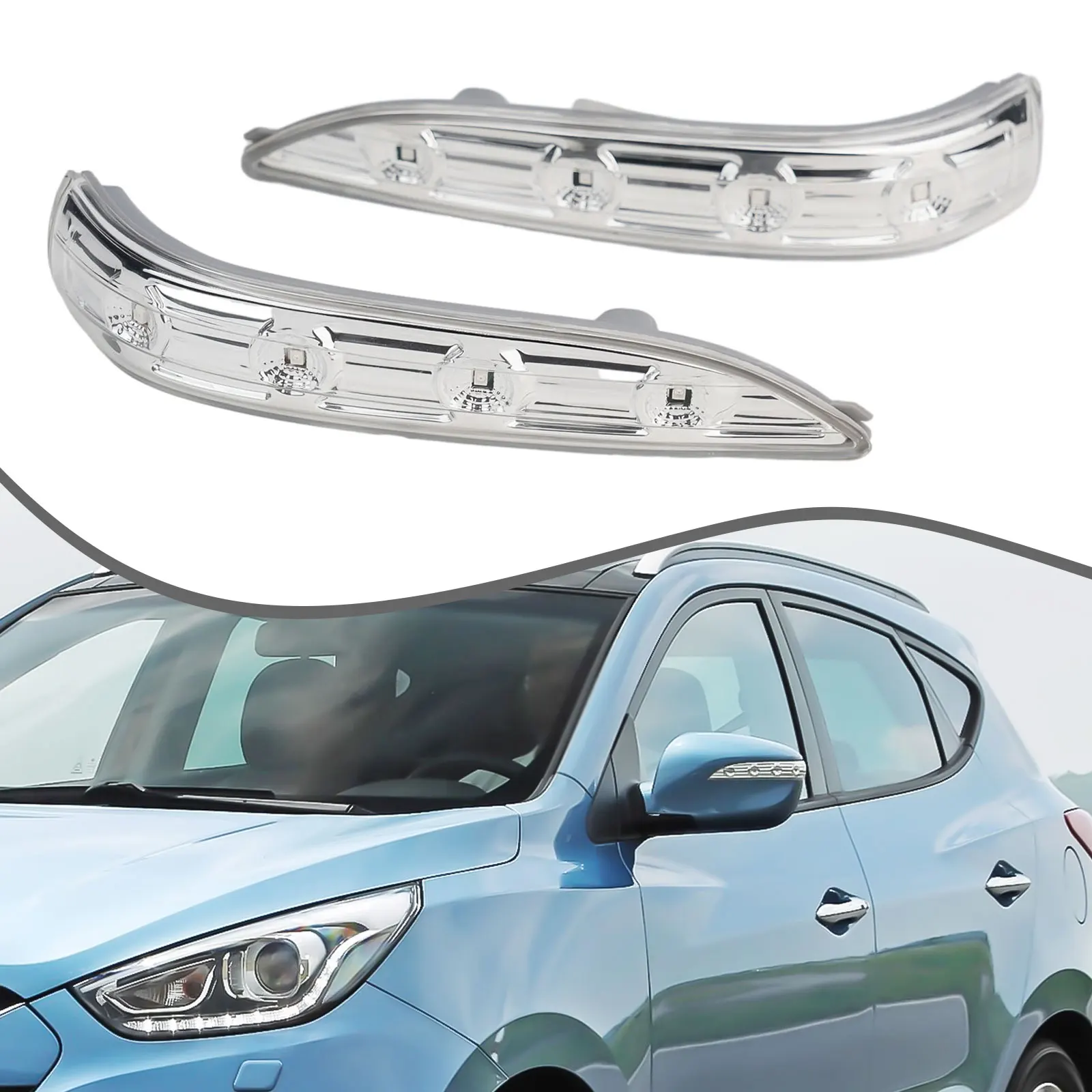 1 пара левый правый светодиодный светильник для зеркала указатель поворота Hyundai