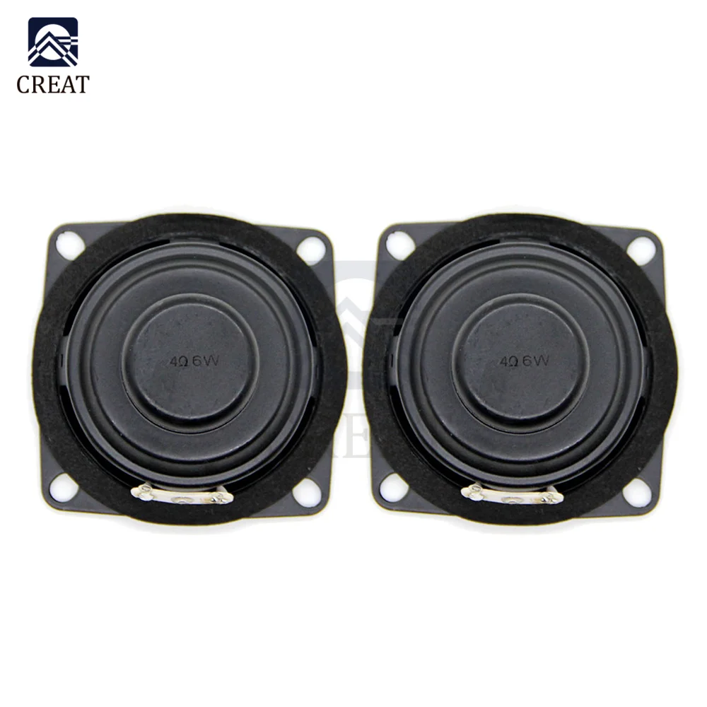 

53mm 2 Inch Inner Magnetic Waterproof Speaker 4 Ohm 6w Bass Multimedia Speaker Small Speaker With Fixing Hole