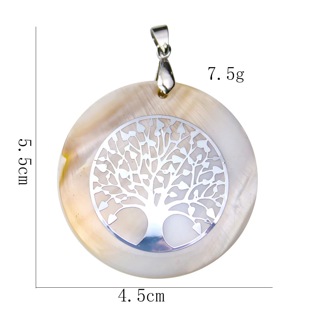 Натуральные круглые подвески в виде ракушек дерева цветка украшения сделай сам