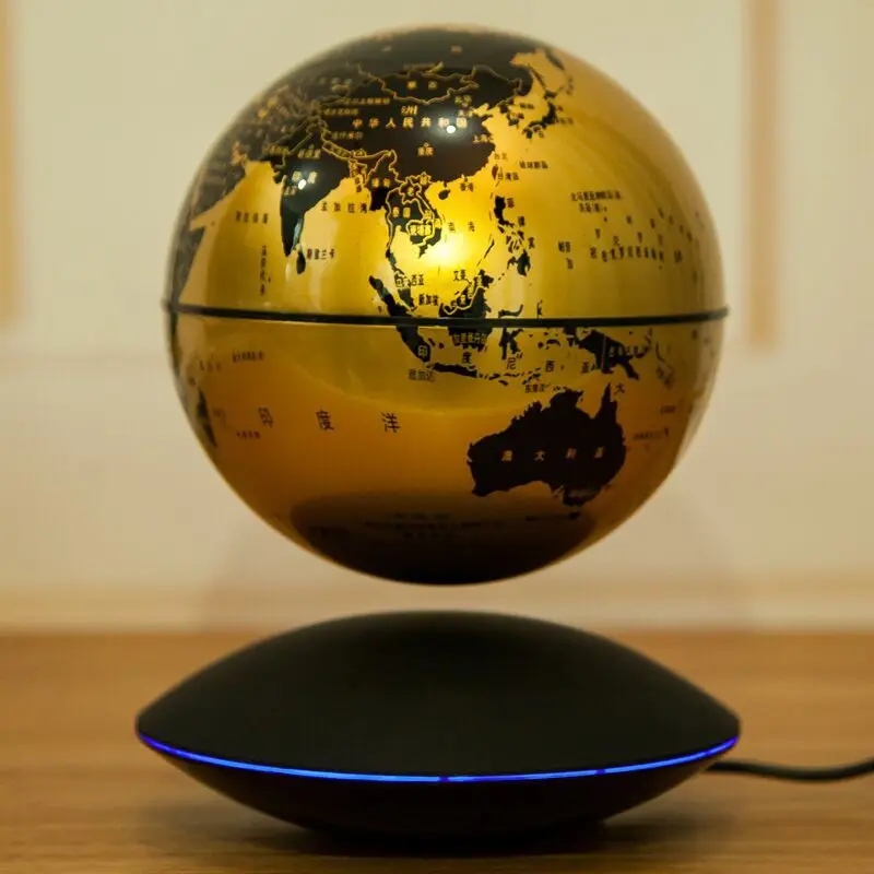Светящийся в темноте ночной светящийся виде глобуса Маглев Маленький 6-Дюймовый