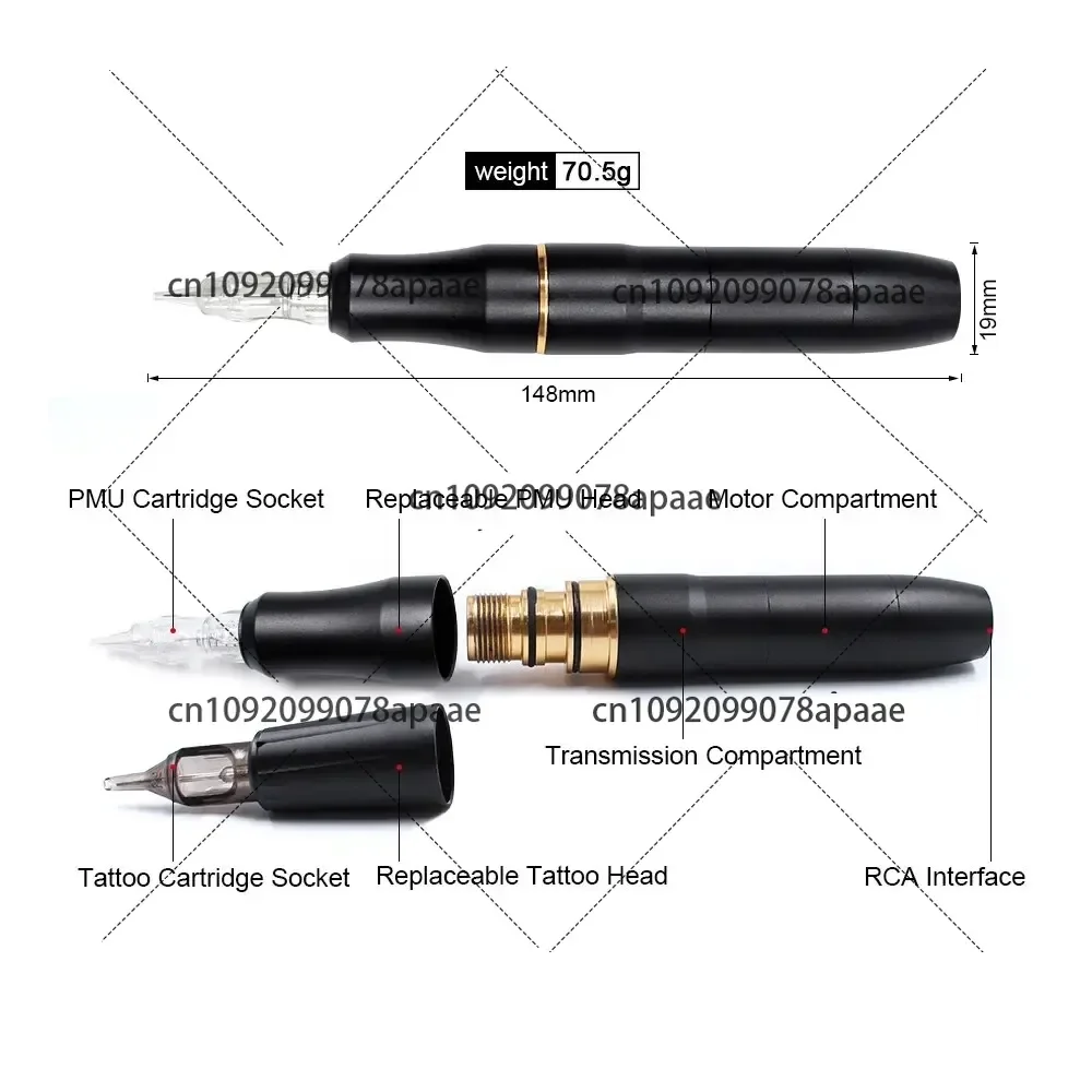 Профессиональный набор машин для татуировки P300 2-головочная микро-машинка с