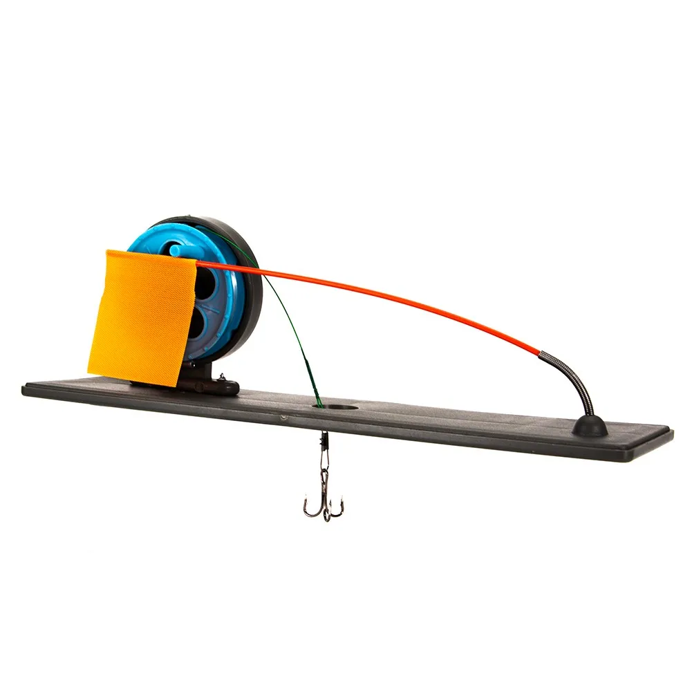 

Portable Winter Ice Fishing Rod Tip Up With Flag Marker Pole Indicator Equipment In Winter Fishing Accessories