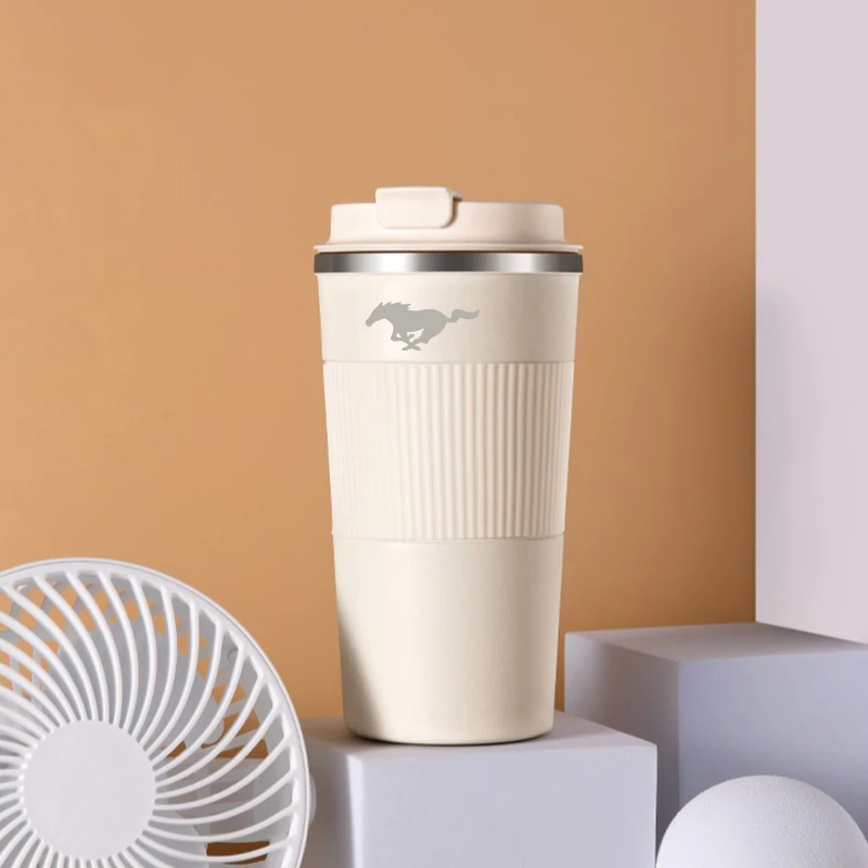 

Stainless Steel Coffee Thermos Bottle For Ford Mustang GT SHELBY Thermal Mug Vacuum Insulated Cup Tea Cup Hiking Portable