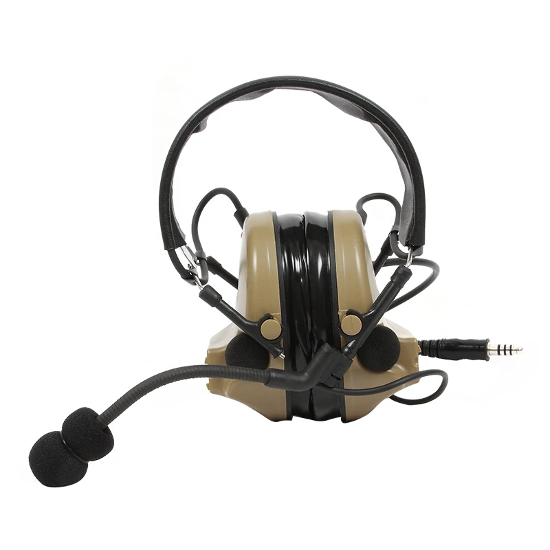 TAC-SKY COMTAC II Silicone Earmuffs Version Outdoor Tactical Headset Hearing Defense Noise Reduction Comtac ii headphones