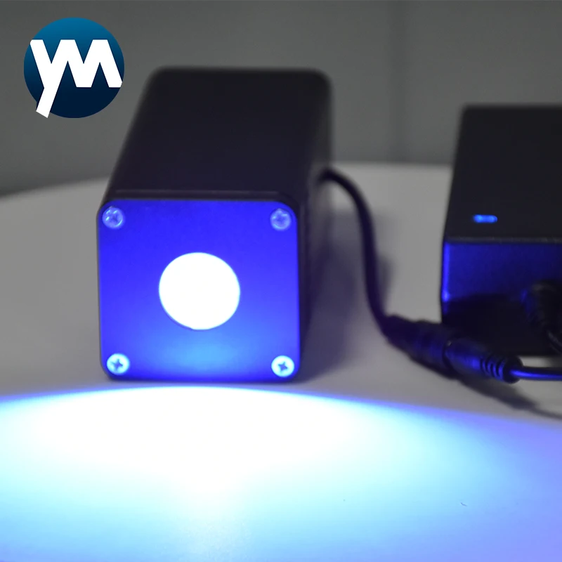 Ручной фонарик с воздушным охлаждением 72 Вт 365 нм 385 395 405 УФ-светодиодная лампа для