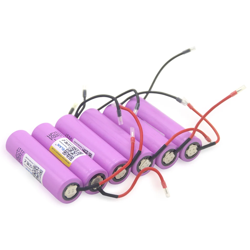

ELAIK 18650 3.7V 3500mAh Bateria de lítio recarregável Bateria de grande capacidade Armazenamento de energia da bateria 35e-Wire