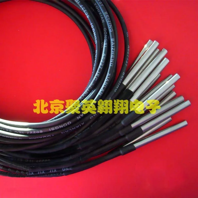 

DS18B20 Temperature Sensor Water Temperature Probe Stainless Steel Encapsulated Waterproof High Temperature Wire Shielding Wire