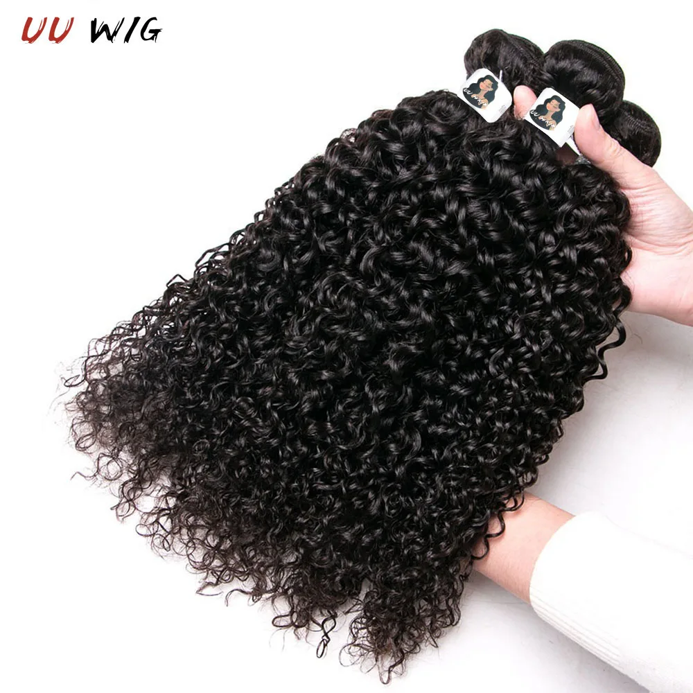 

13A Afro Kinky Curly Bundles 3PCS Human Hair Extension Natural Color 8-30 Inch Virgin Hair 100% Human Hair Weave Curly Hair Weft