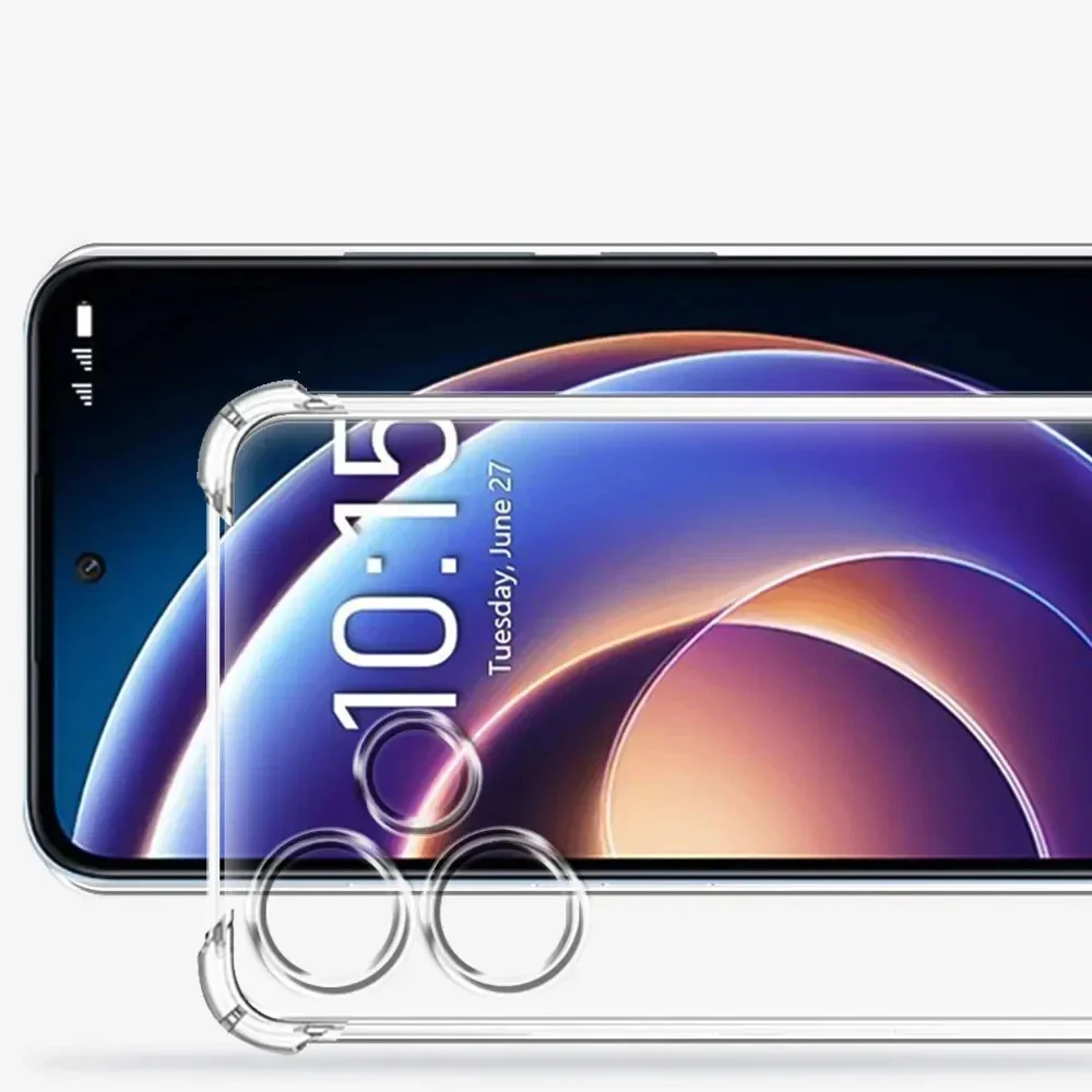 Противоударный силиконовый мягкий чехол для Xiaomi Redmi 12C 13C Note 13 12 Pro Plus 12S прозрачный