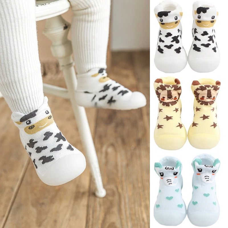 

Cartoon Animal Toddler Soft Rubber Sole First Walkers Cotton Baby Shoes Baby Walking Shoes Kids Shoe Anti-Slip Booties