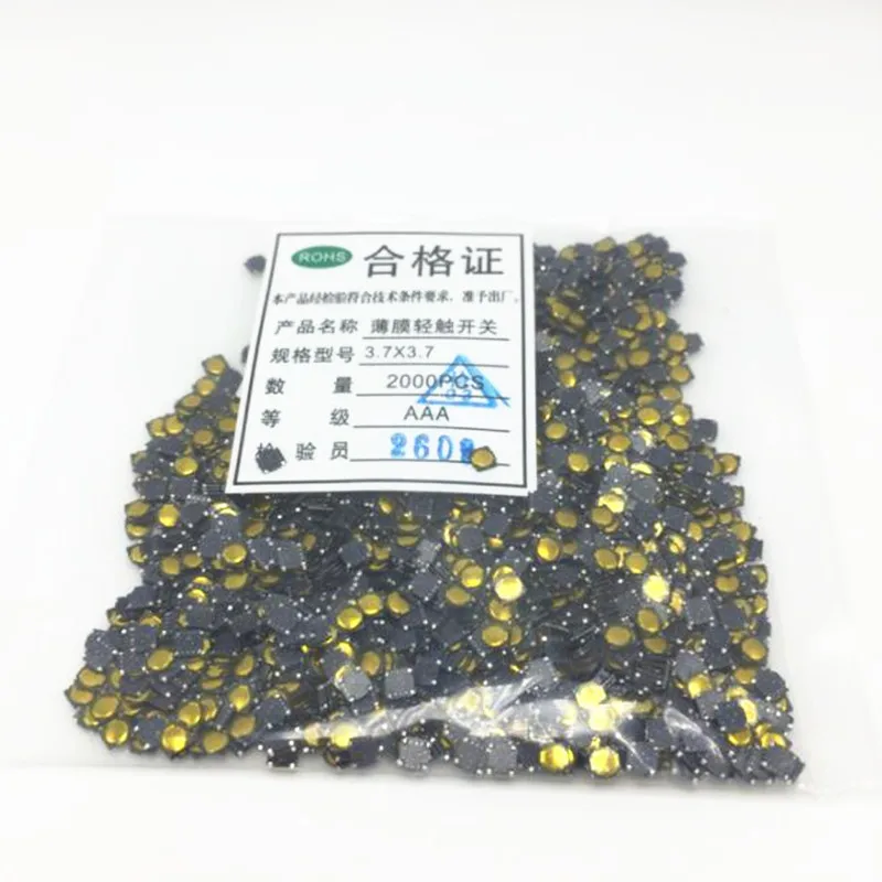 100 шт./лот 3 7*3 7*0 35 сенсорный переключатель с пленкой 4 контакта миниатюрный
