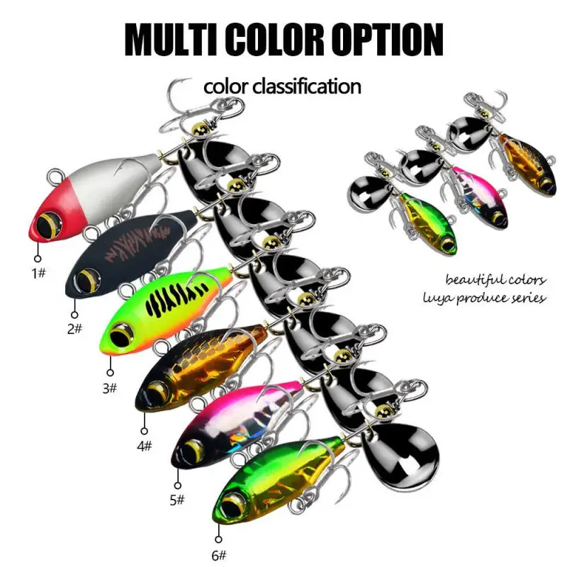 

Fishing Lures Wobble Rotating Metal Vib Vibration Bait Fishing 7/10/14g Hard Baits Spinner Spoon Lure Pesca Fishing Tackle