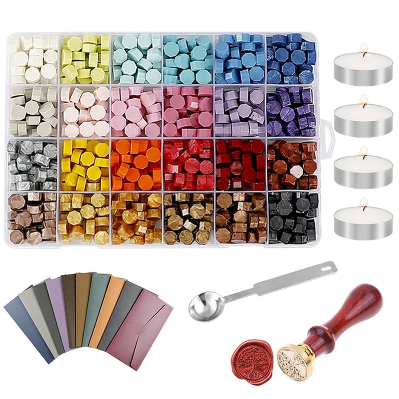 

Wax Seal Set, Sealing Wax Tape 645 Wax Seal Beads,Wax Seal,Wax Spoon, For Wedding Invitations, Wine Bags, Gift Packaging