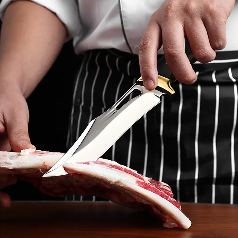 Профессиональный нож для обвалки из нержавеющей стали мясника шеф-повара ручной