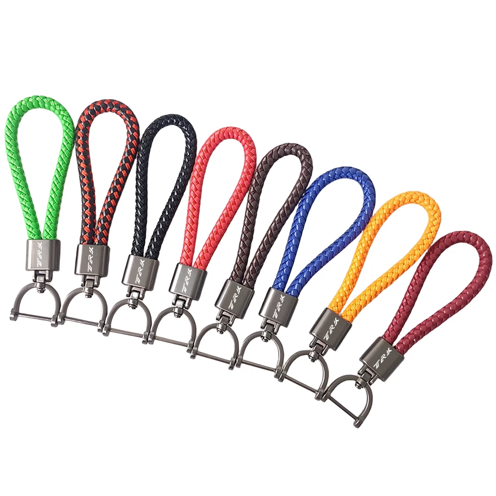 

For Benelli TRK502 trk 502 521 502X 2005-2019 2020 Private Custom Braided Rope Keychain Alloy Keyring Motorcycle Accessories
