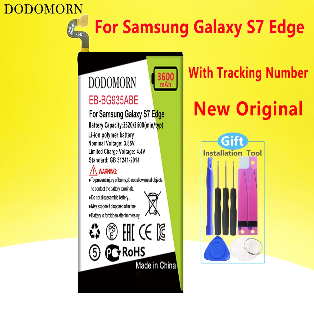 Аккумулятор DODOMORN EB-BG930ABE для Samsung GALAXY S7/S7 Edge G9300 G930F G930A G9308 EB-BG935ABE G9350 - купить по
