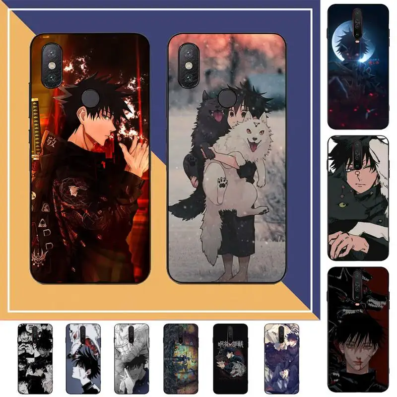 

Anime Jujutsu Kaisen Fushiguro Megumi Phone Case for Redmi Note 8 7 9 4 6 pro max T X 5A 3 10 lite pro