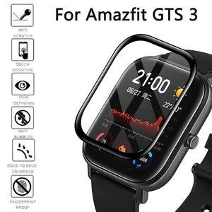 Imported Tempered Soft Glass For Amazfit GTS 3 2 2e Mini Screen Protector Fiberglass ultra-thin Full Protecti