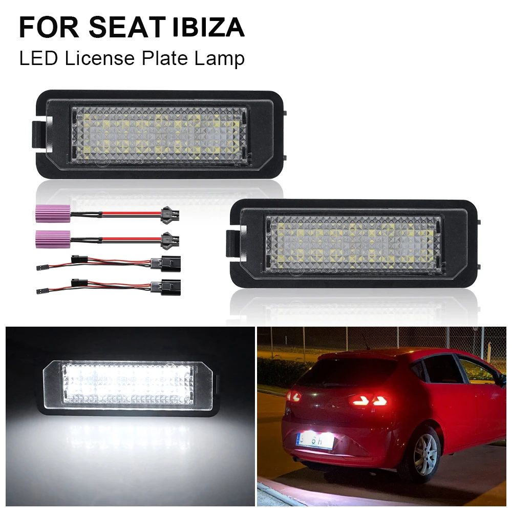 

Лампа для номерного знака для Seat Ibiza 6J Leon 2 Leon 3 Altea для VW Golf MK4 MK5 MK6 MK7 Passat B6