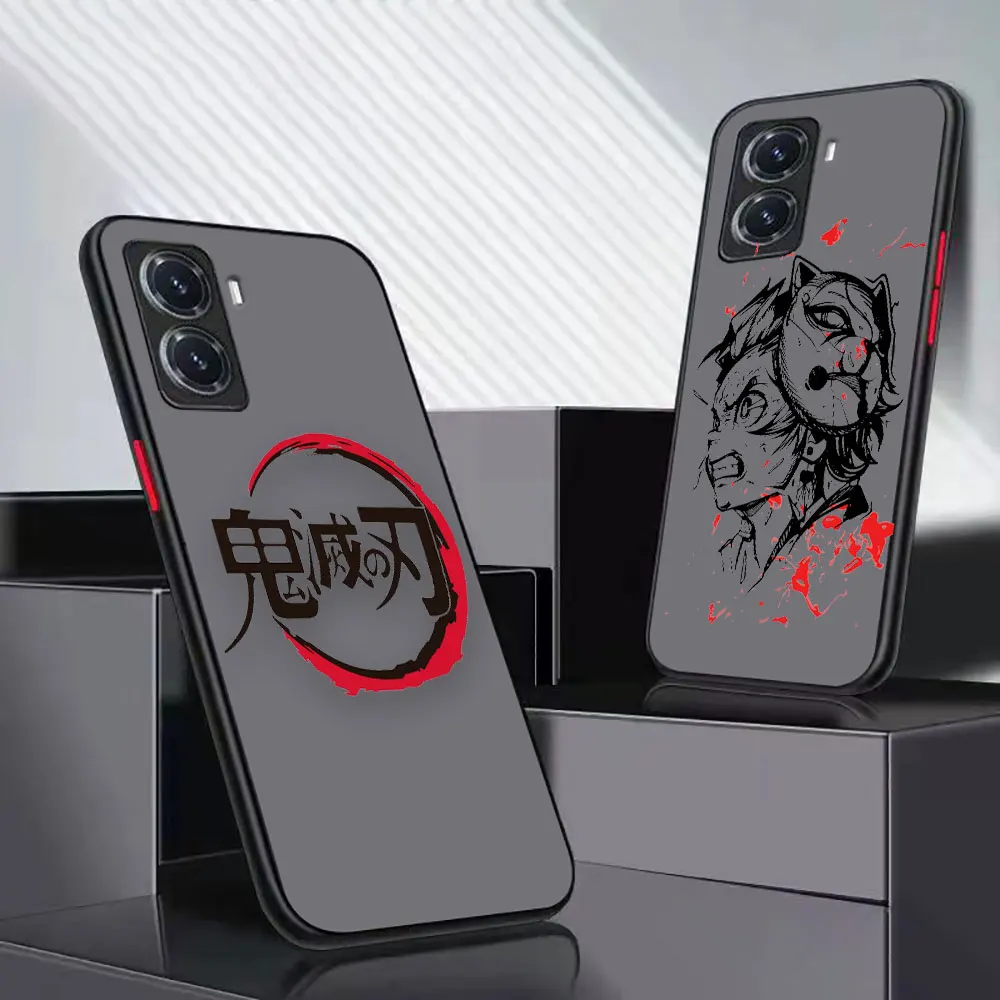 

Matte Case Funda For VIVO Y93 91C 91 85 77 76S 76 75 72 5G 71 70S 67 53 52S 51 50 35 22S 21 20 19 2020 Case Anime Demon Slayer