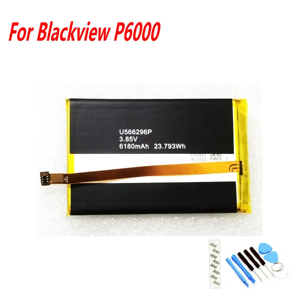 

NEW Original 6180mAh U566296P Battery For Blackview P6000 Mobile Phone