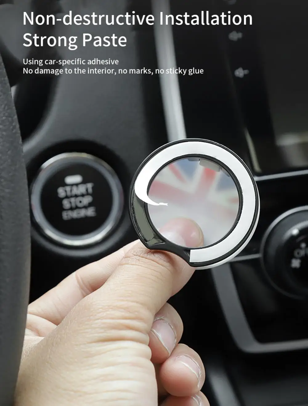 Аксессуары для интерьера флаг Великобритании кнопка зажигания двигателя