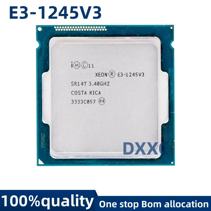 

For Xeon E3-1245V3 E3 1245V3 3.4 GHz Quad-Core Eight-Thread CPU Processor 8M 84W LGA 1150