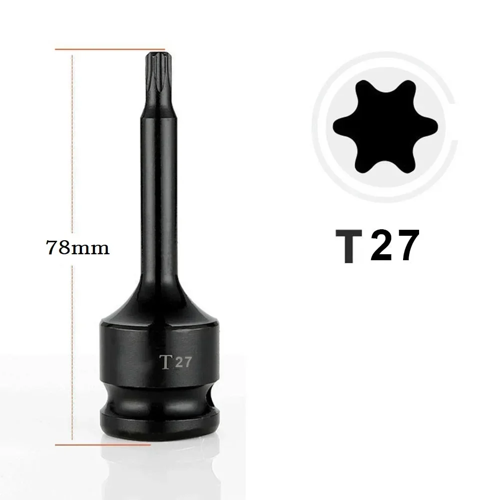 1 шт. отвертки Torx 2-дюймовые приводные гнезда адаптер инструменты T20 T25 T27 T30 T35 T40 T45