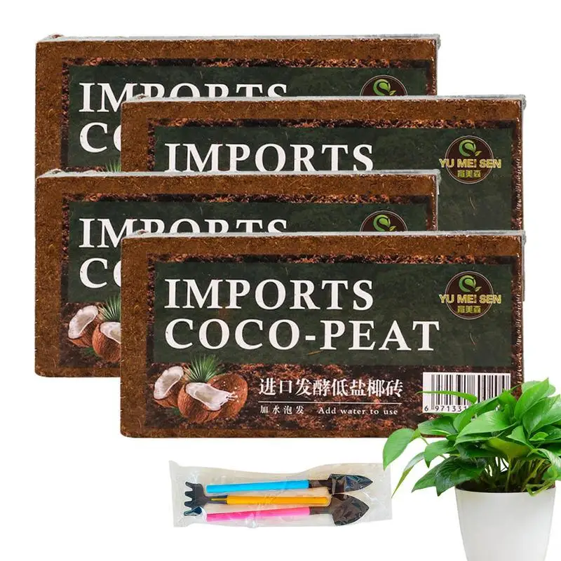 

Coco Coir Bricks Compressed Coconut Coir Brick For Flower Organic Expansion Coconut Coir Bricks With PH Balance Coconut