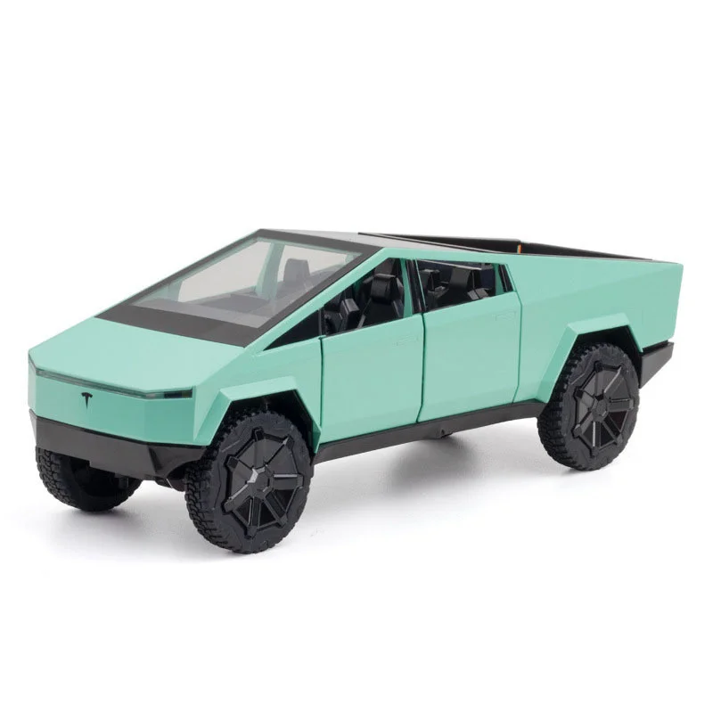 

1:24 имитация Tesla Cybertruck пикап литая металлическая модель автомобиля игрушечные автомобили для мальчиков детские игрушки детские внедорожники подарки