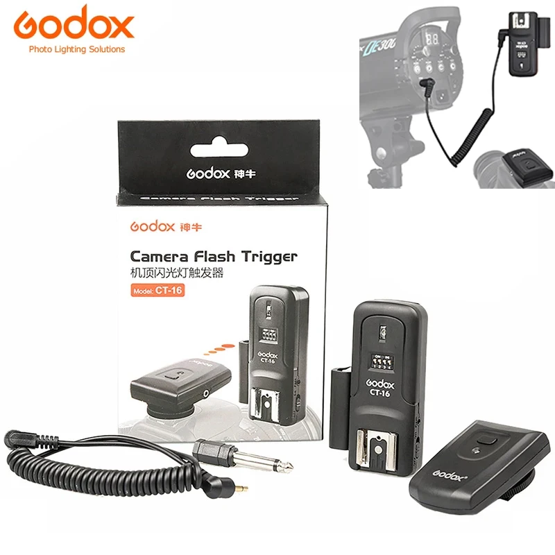 

Беспроводной радиоприемник Godox, триггер для вспышки, ресивер для Sony, Nikon, Pentax, студийная вспышка