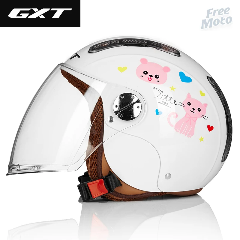 Детский мотоциклетный шлем с открытым лицом 52-56 см |